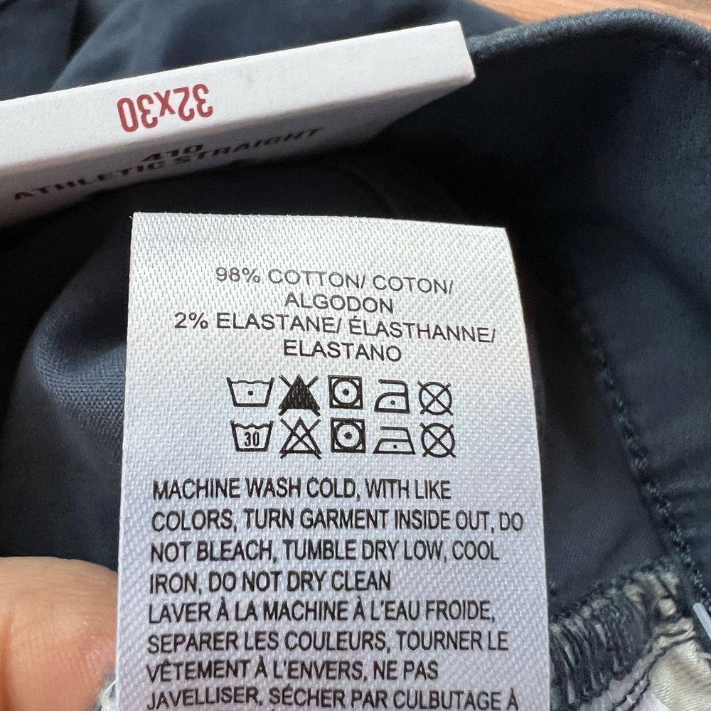 NWT Lucky Brand Men's Dark Blue Slim Straight Jeans. 410 Athletic Straight - Picture 8 of 9